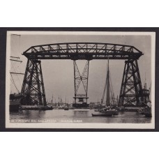 CIUDAD DE BUENOS AIRES PUENTE EN EL RIACHUELO LA BOCA ANTIGUA TARJETA POSTAL